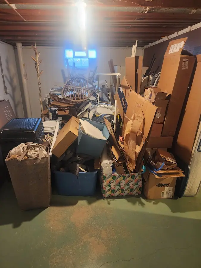 Roll-off dumpster container at job site for Construction Dumpster Rental in Willow Springs